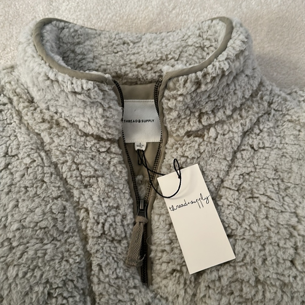 Thread & Supply | Seven Wonders Fleece Quarter Zip Pullover (NWT) - Picture 7 of 7